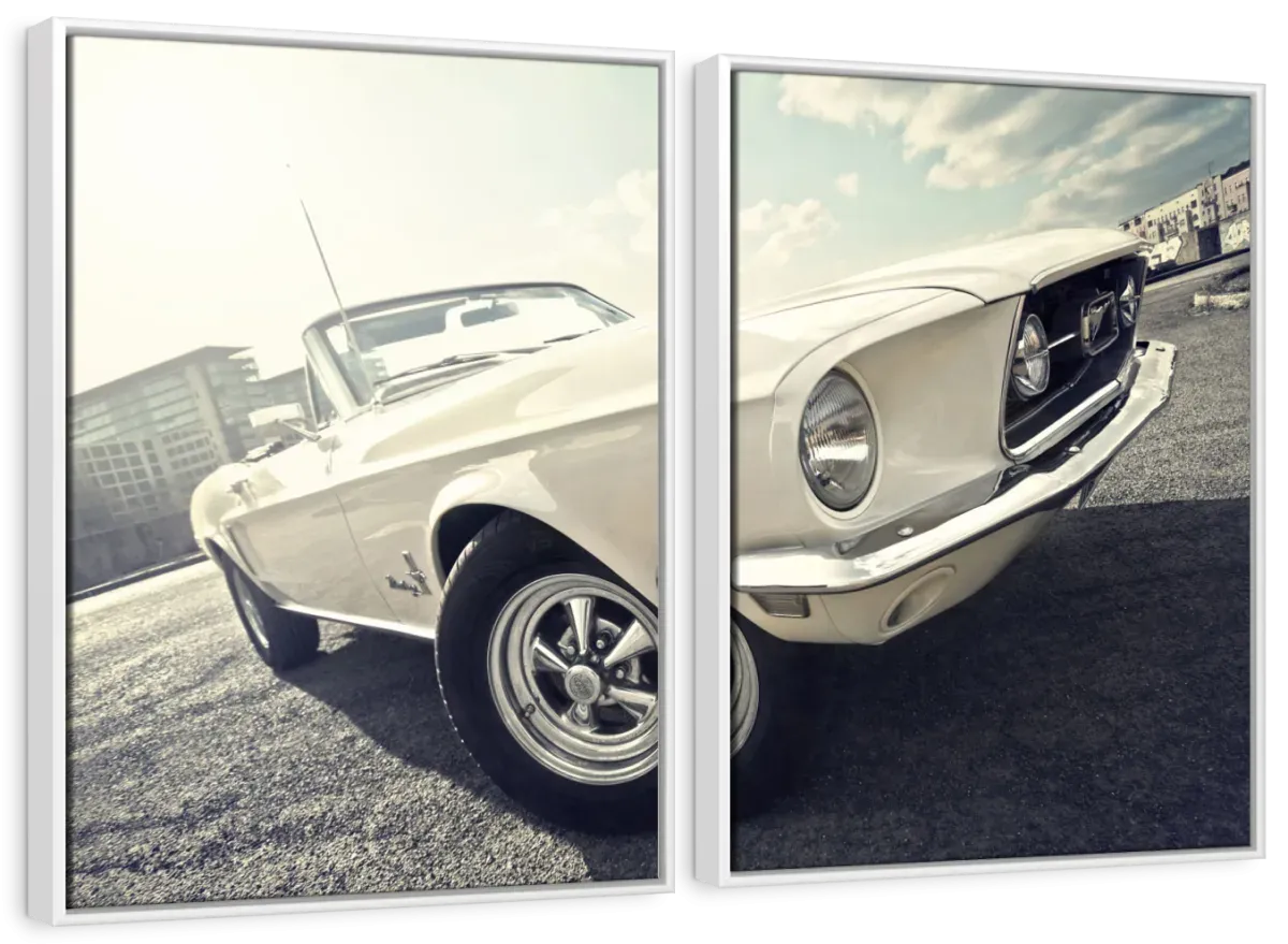 1968 Ford Mustang Convertible Car Wall Art