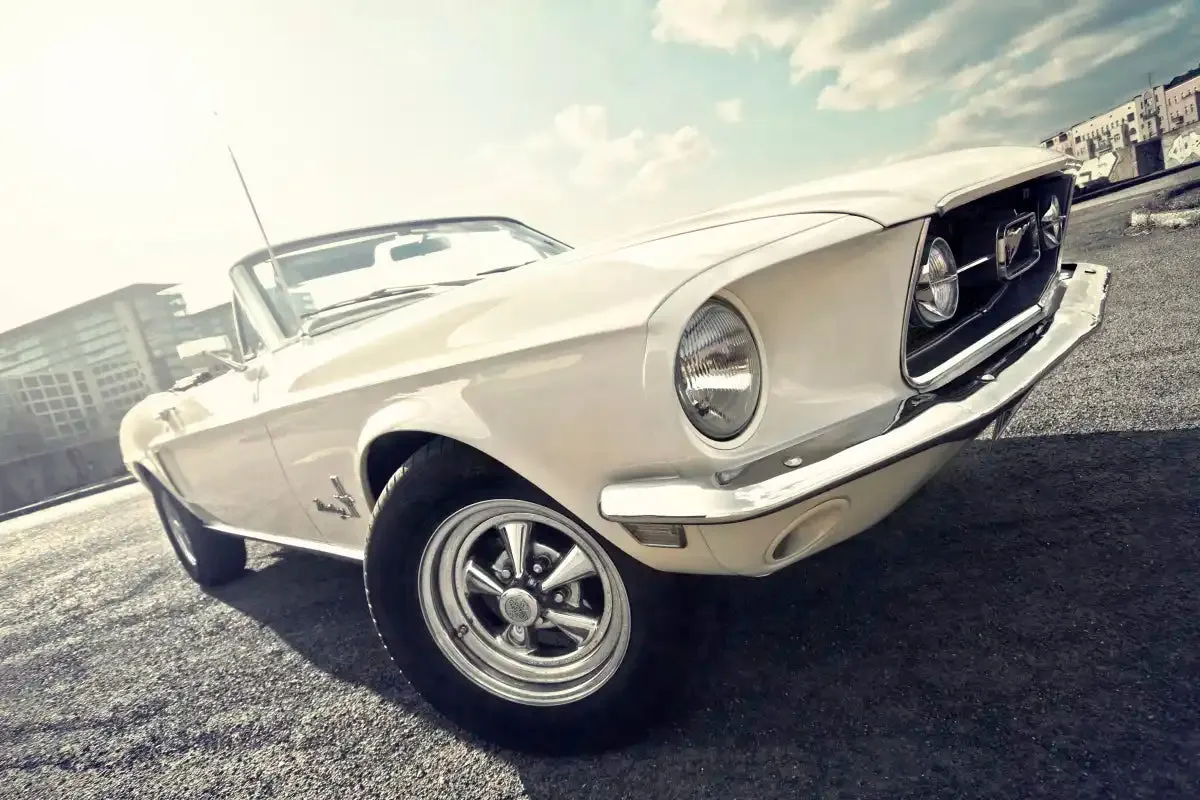 1968 Ford Mustang Convertible Car Wall Art