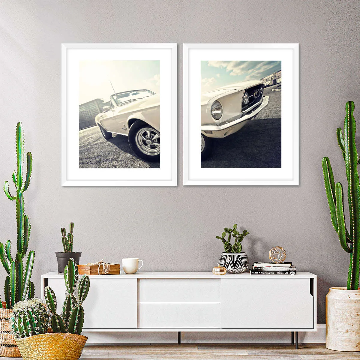 1968 Ford Mustang Convertible Car Wall Art