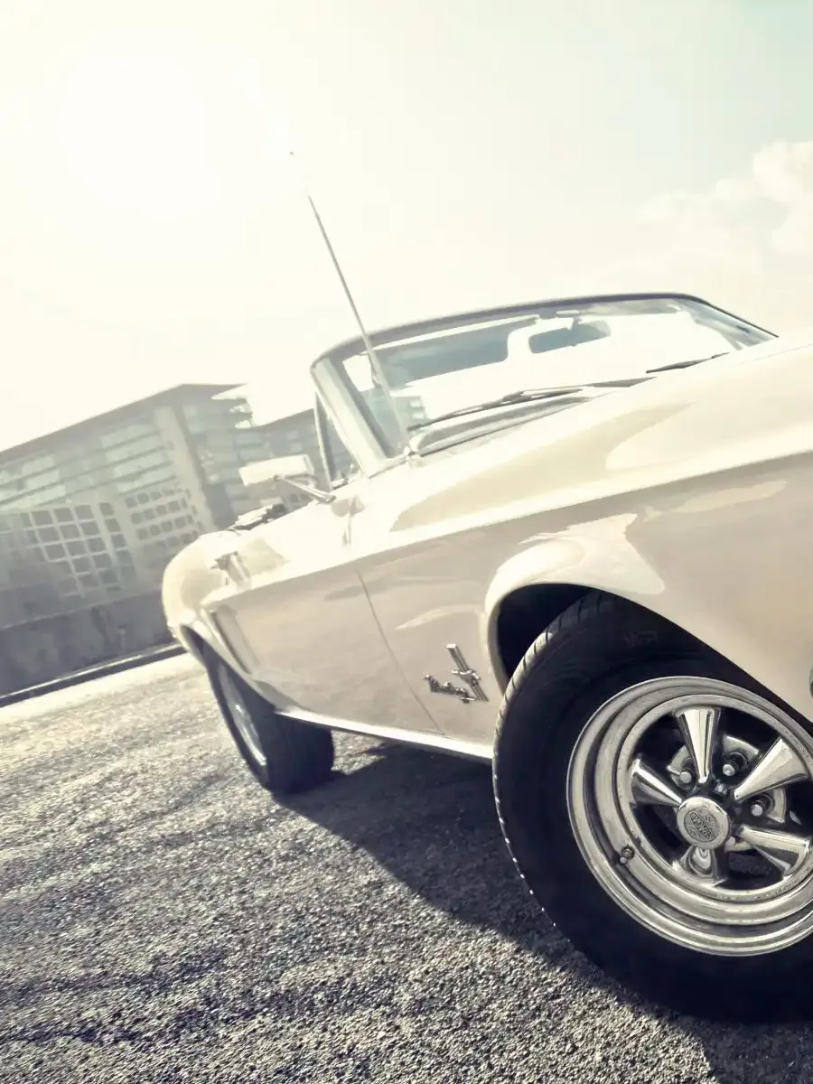1968 Ford Mustang Convertible Car Wall Art