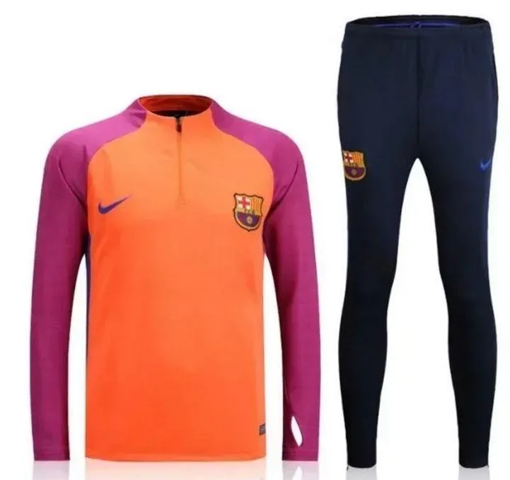 Barcelona F C B 16/17 Men Orange Tracksuit