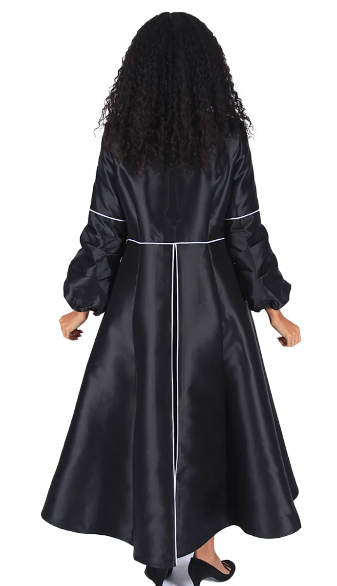 Diana Church Robe 8601C-Black/White