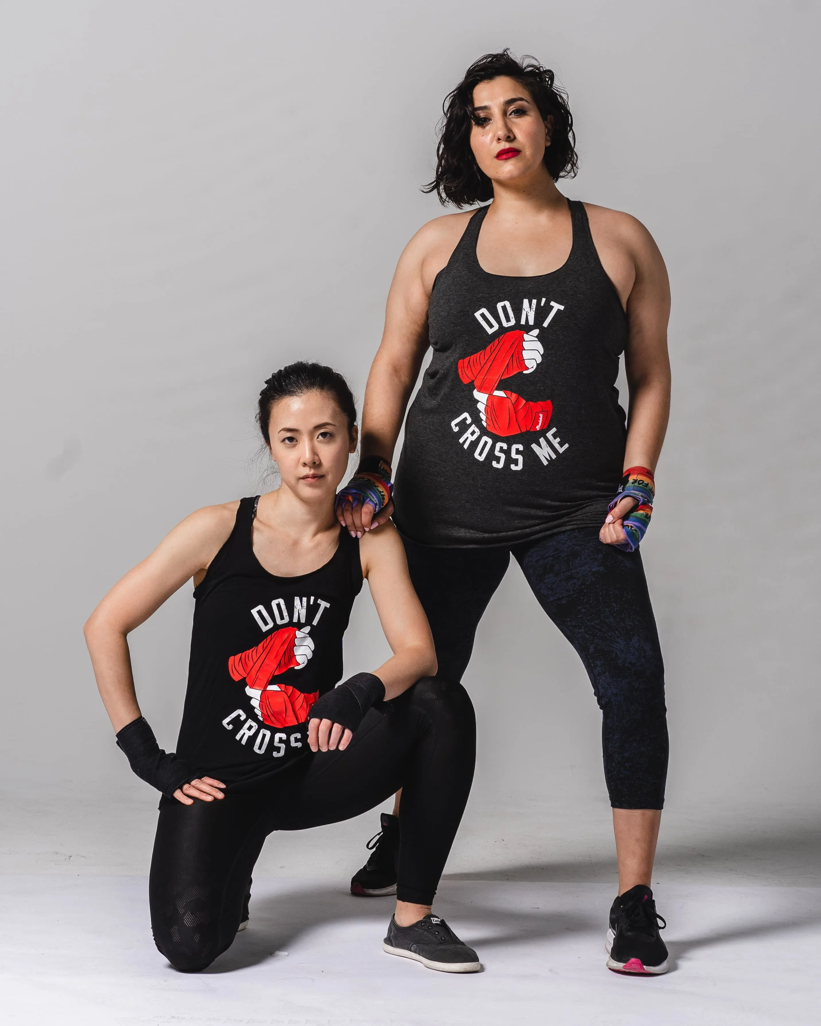 'DON'T CROSS ME' TANK - BLACK