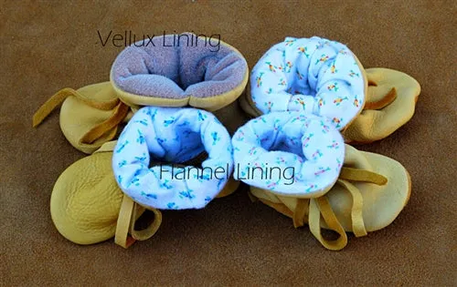 Geier Gloves Baby Moccasins Flannel Lined (Made In USA)