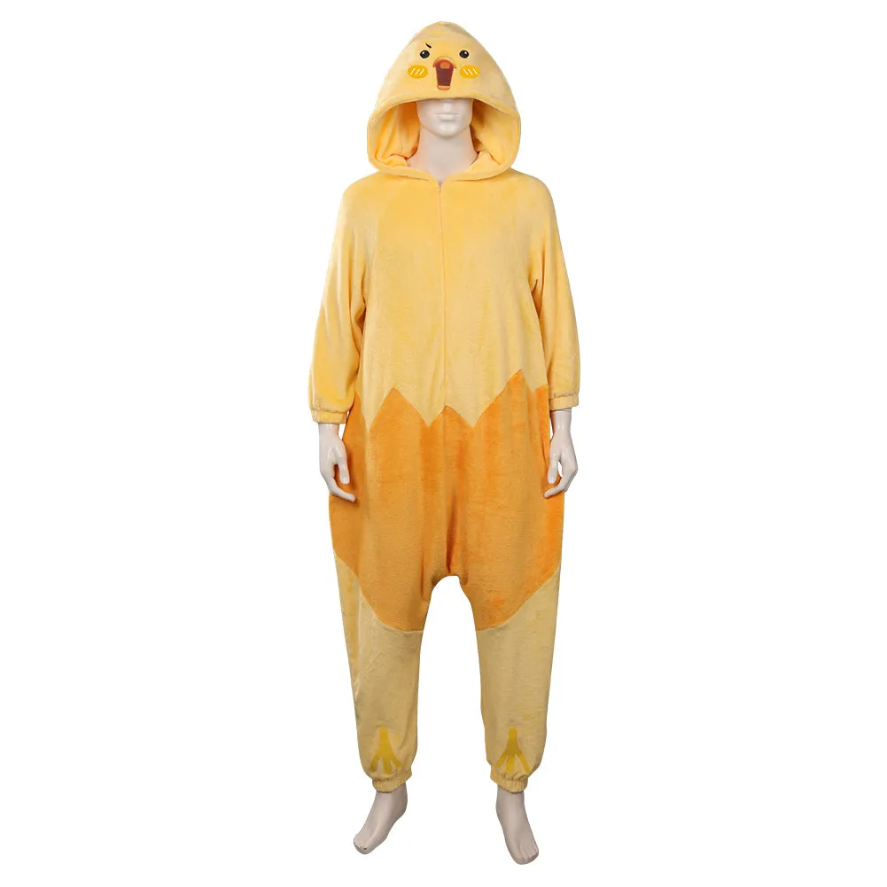 Gudetama: An Eggcellent Adventure Cosplay Costume Jumpsuit Sleepwear Onesies Pajamas Outfits