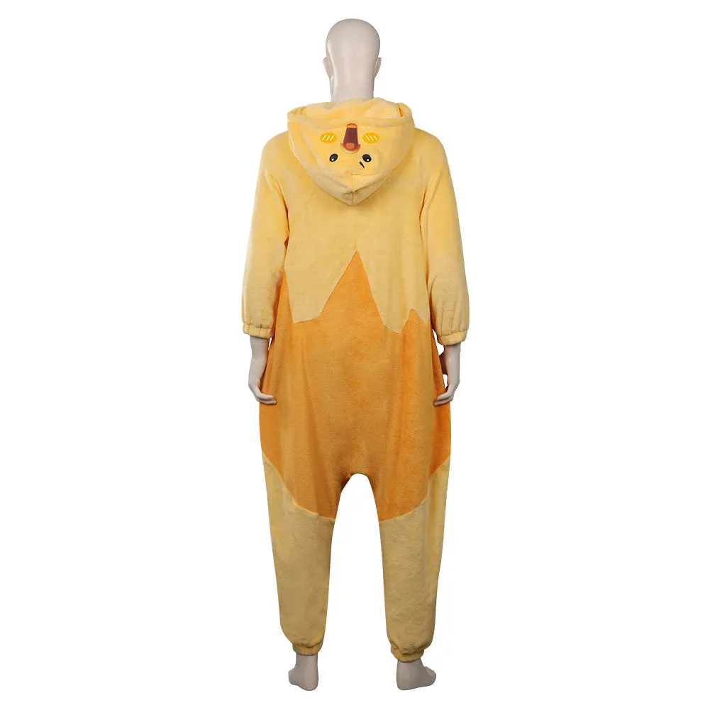 Gudetama: An Eggcellent Adventure Cosplay Costume Jumpsuit Sleepwear Onesies Pajamas Outfits