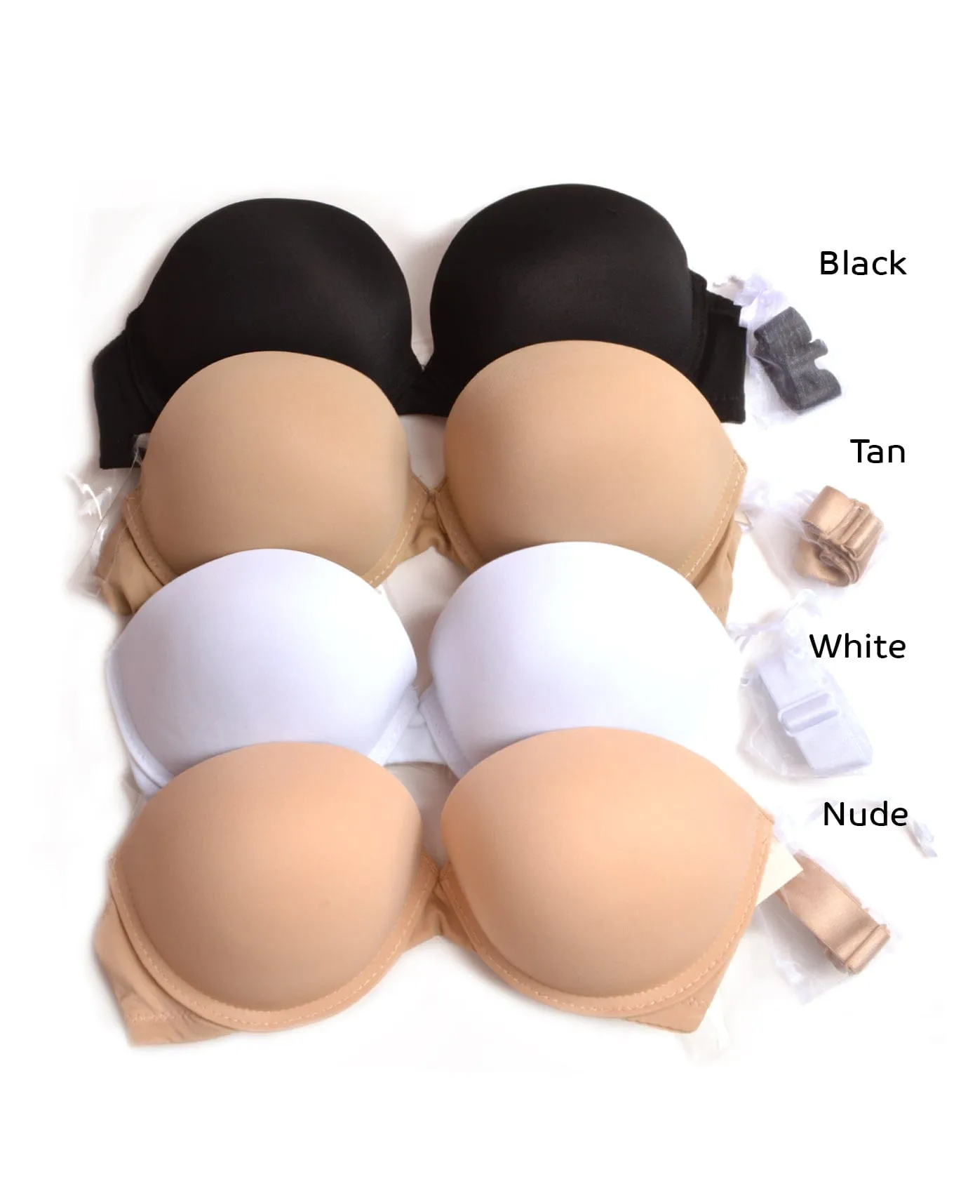 Ilumie Strapless Clear Back Strap Bra
