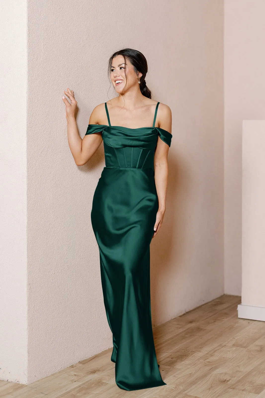 London Convertible Satin Dress | Made To Order