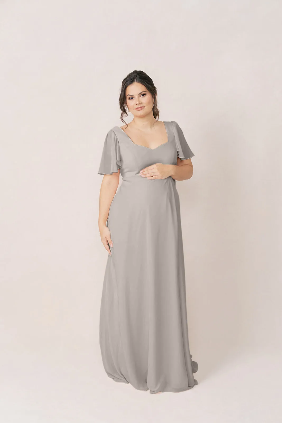 Maternity Madeline Convertible Chiffon Dress | Made To Order