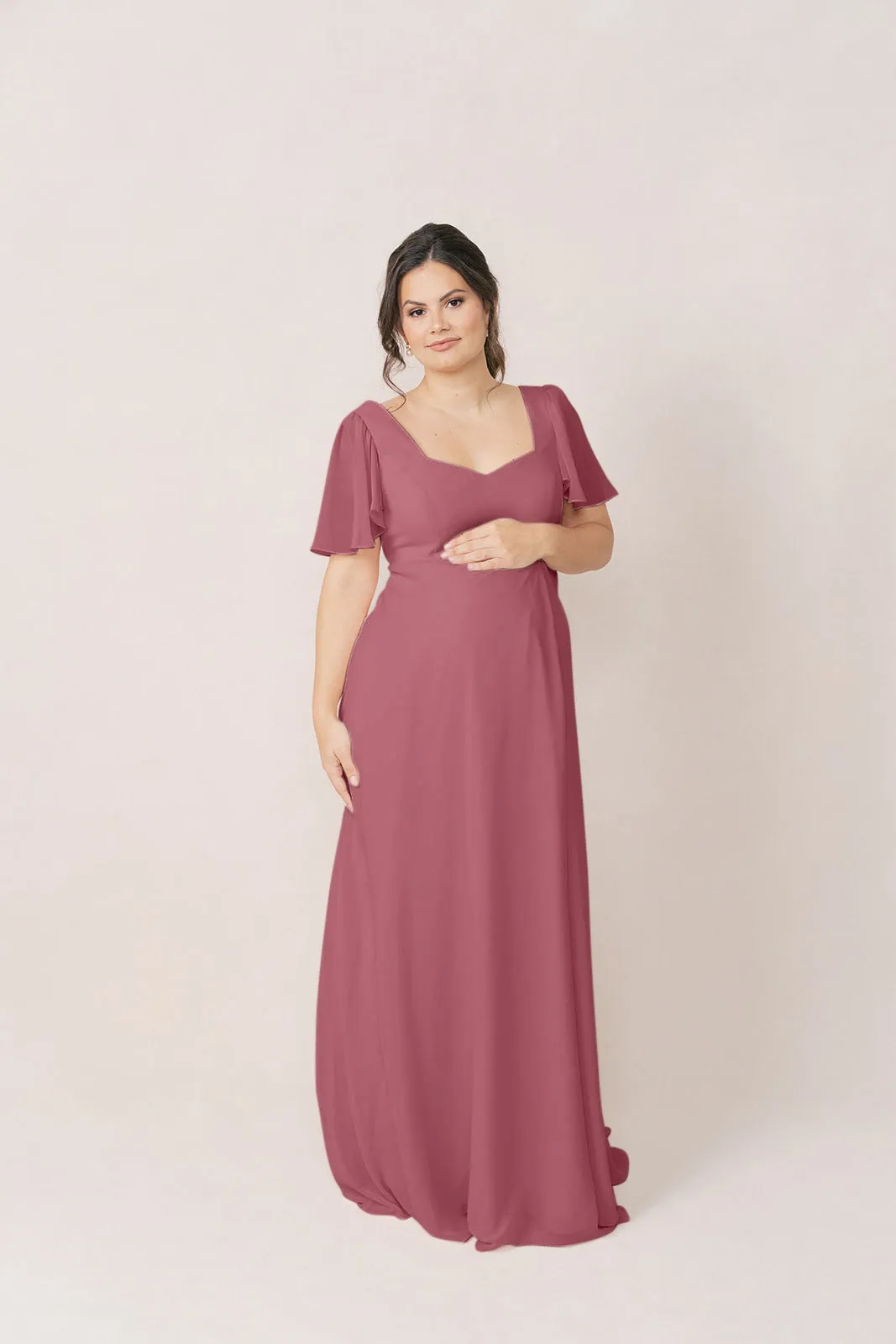 Maternity Madeline Convertible Chiffon Dress | Made To Order