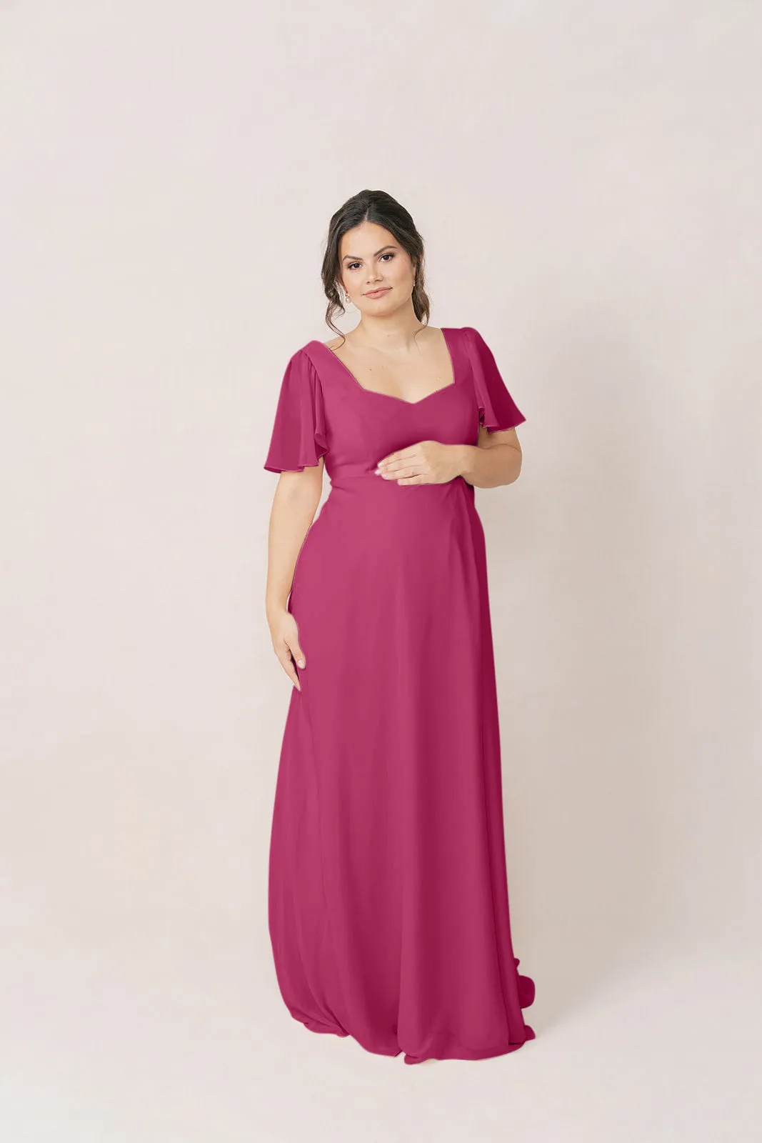 Maternity Madeline Convertible Chiffon Dress | Made To Order