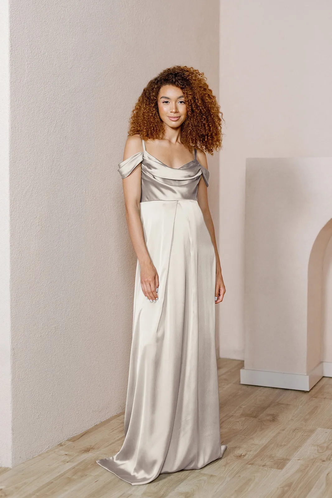 Maternity Sienna Satin Dress | Made To Order