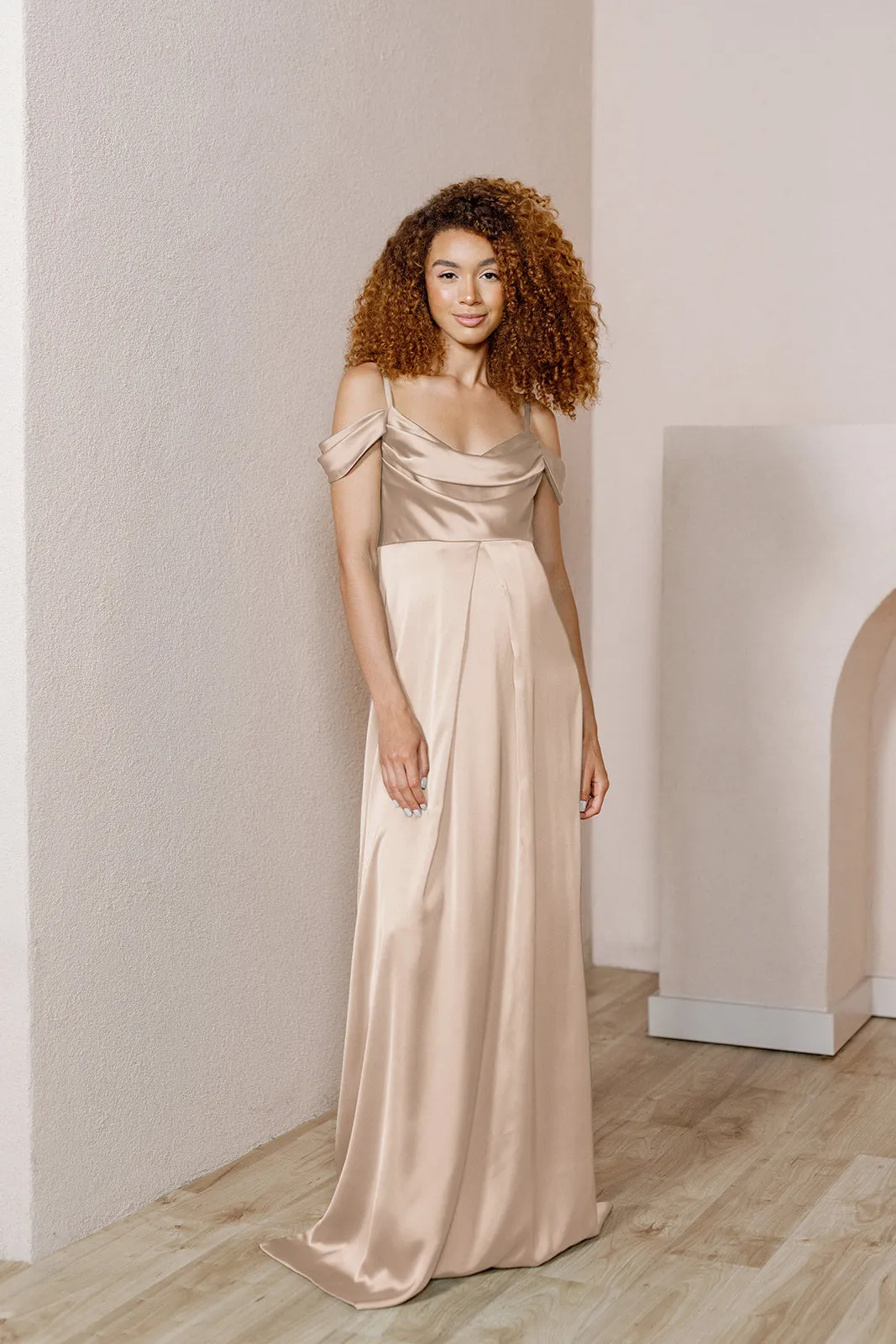 Maternity Sienna Satin Dress | Made To Order