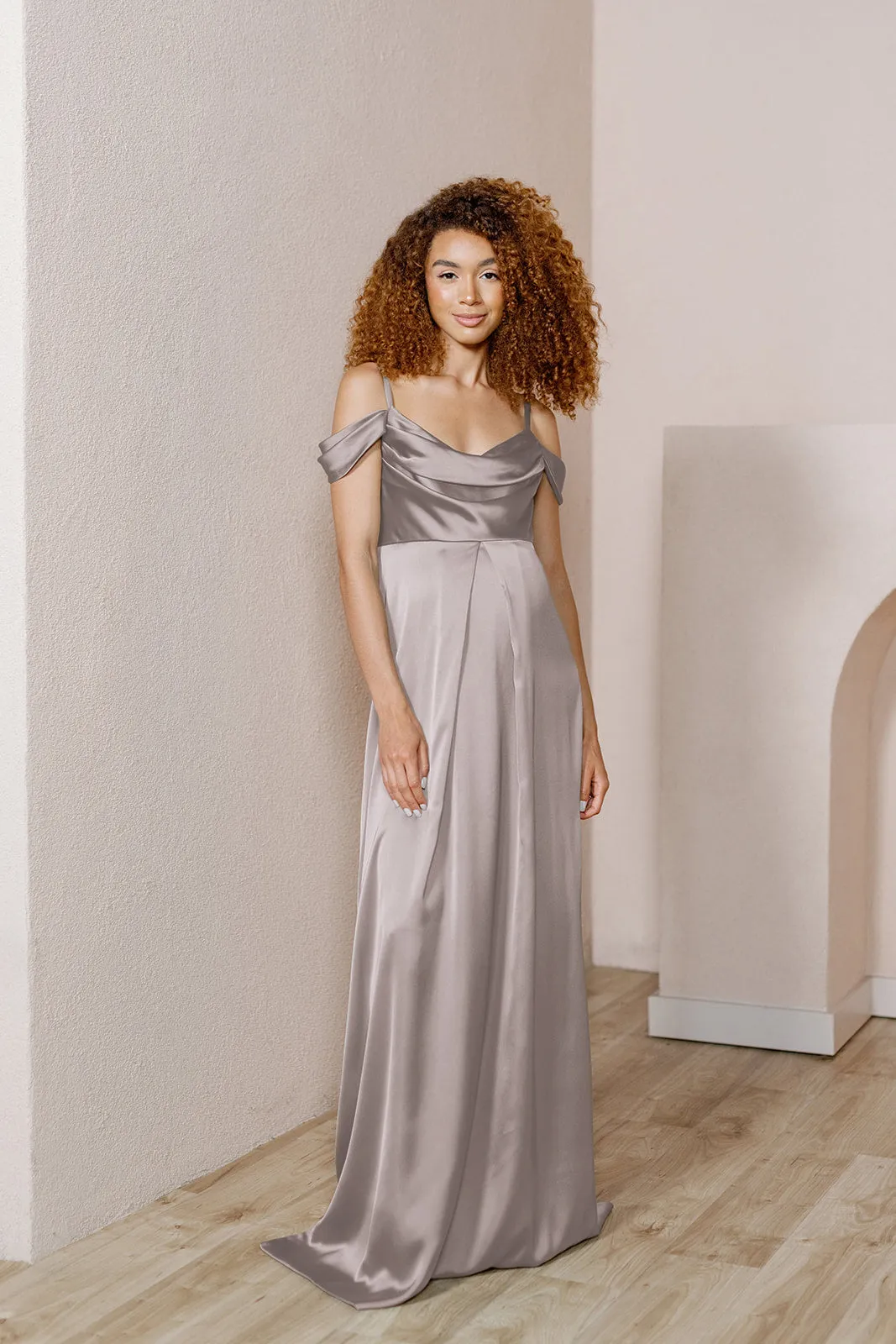 Maternity Sienna Satin Dress | Made To Order