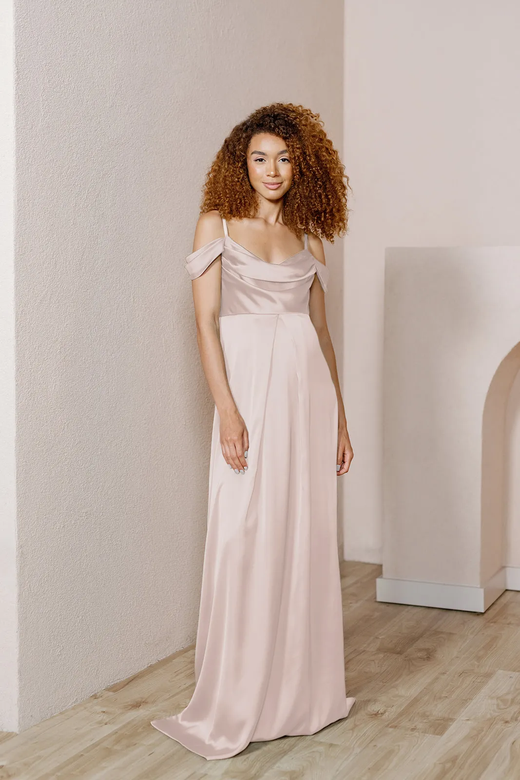 Maternity Sienna Satin Dress | Made To Order