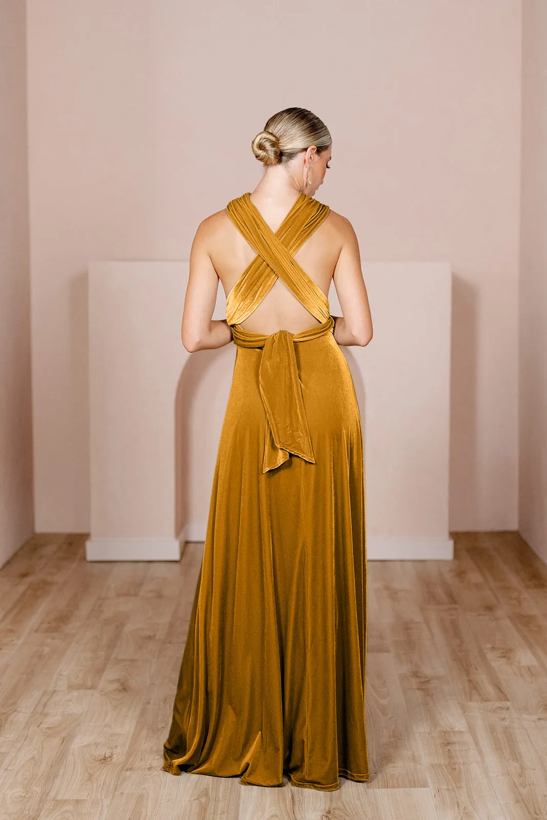 Micah Convertible Velvet Dress | Made To Order