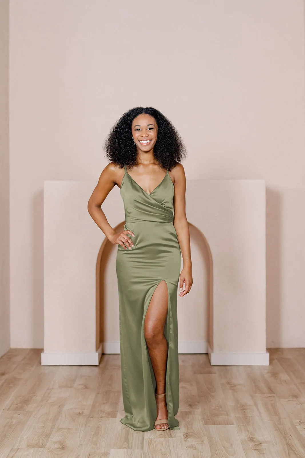 Rava Satin Dress | Made To Order