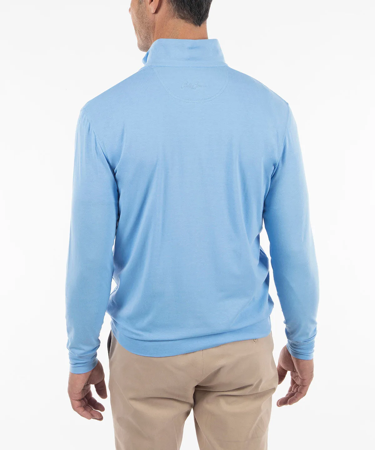 Signature Liquid Cotton Performance Long-Sleeve Quarter-Zip Pullover
