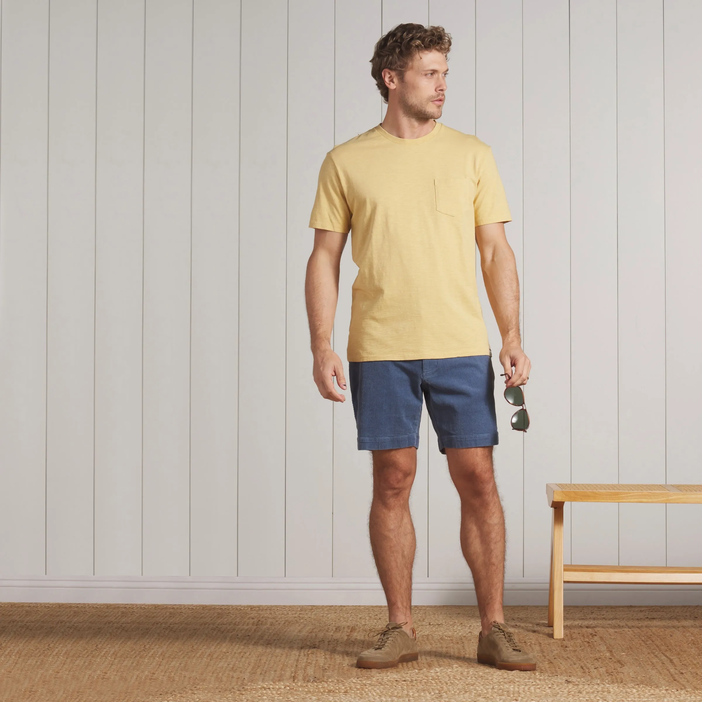 Sunwashed Pocket Tee - Pineapple Slice